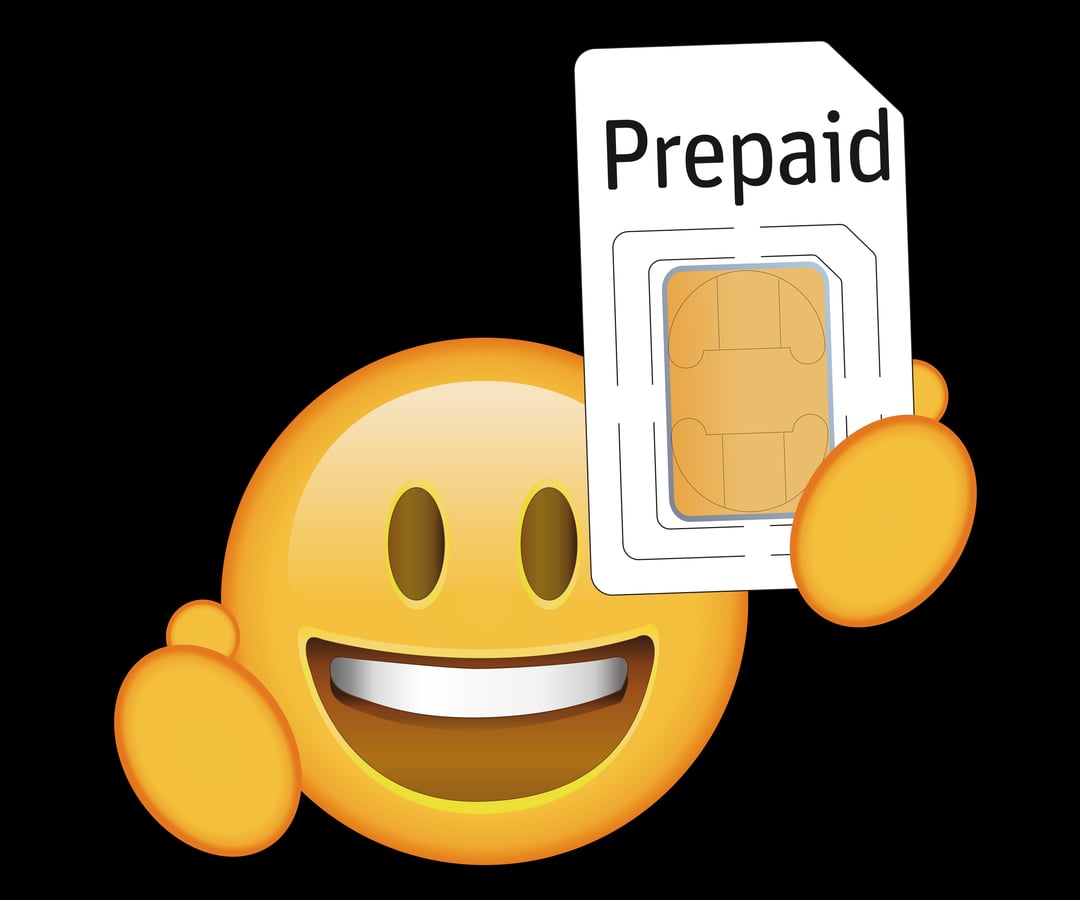 WhatsApp SIM Emoji mit SIM Karte