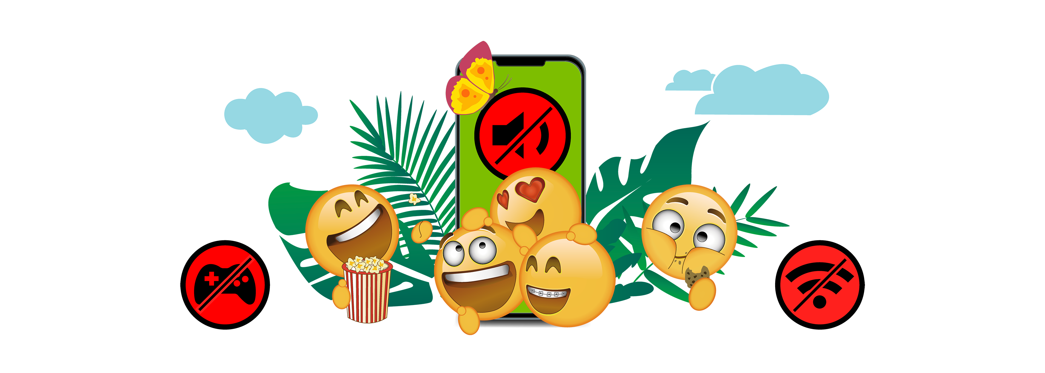 WhatsApp SIM Emojis zum Umgang mit dem Smartphone unterschiedlichen Situationen