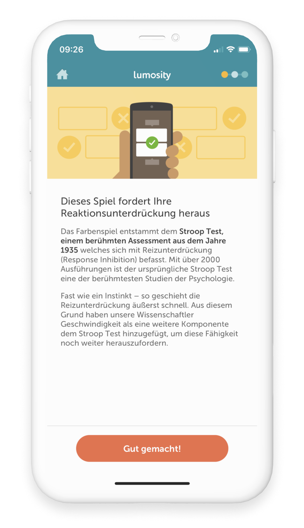 Handy-App Lumosity zum Gehirntraining auf das Smartphone herunterladen