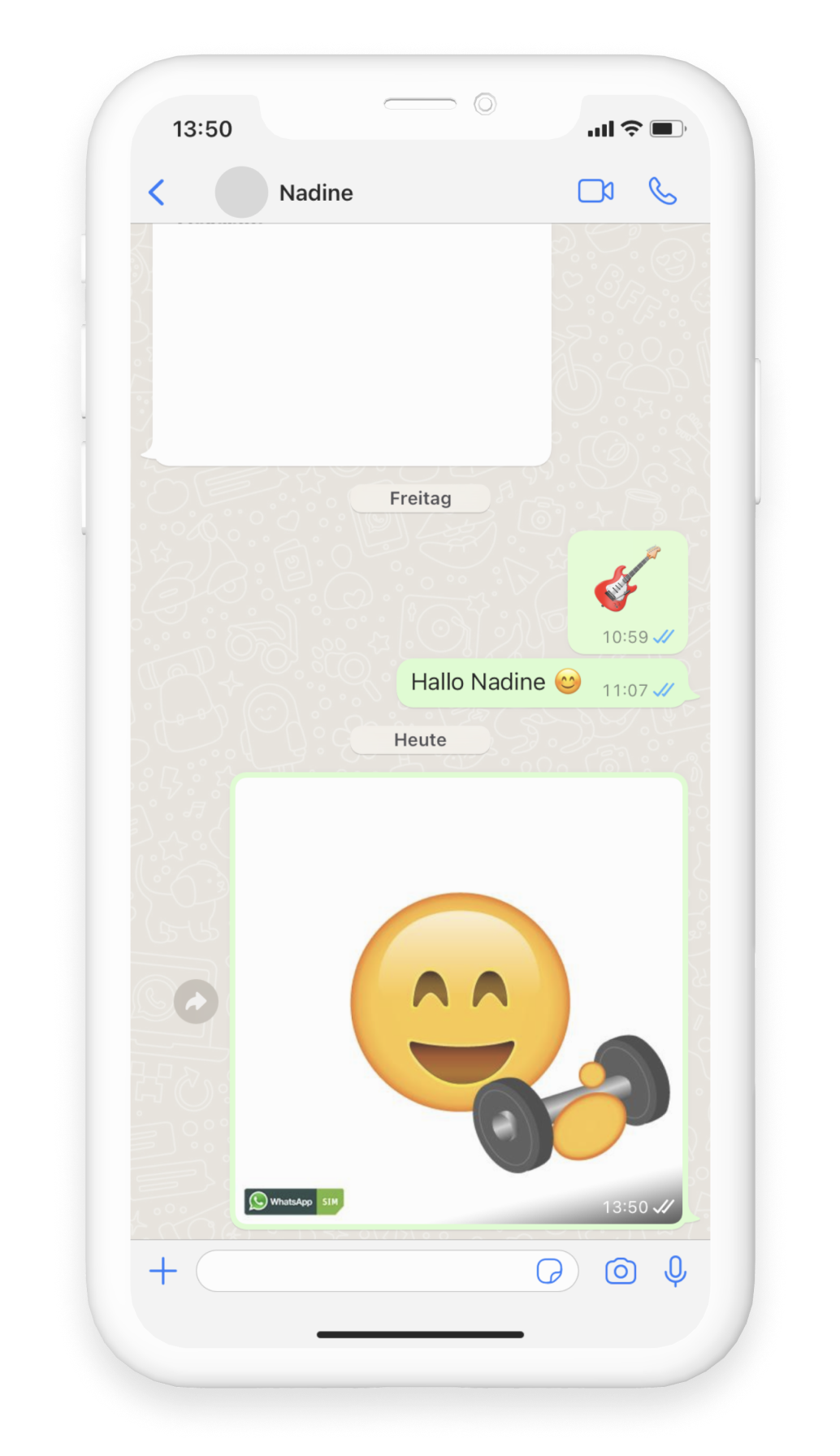 Weitere Emojis für WhatsApp auf das Smartphone herunterladen und im Chat als Bild benutzen