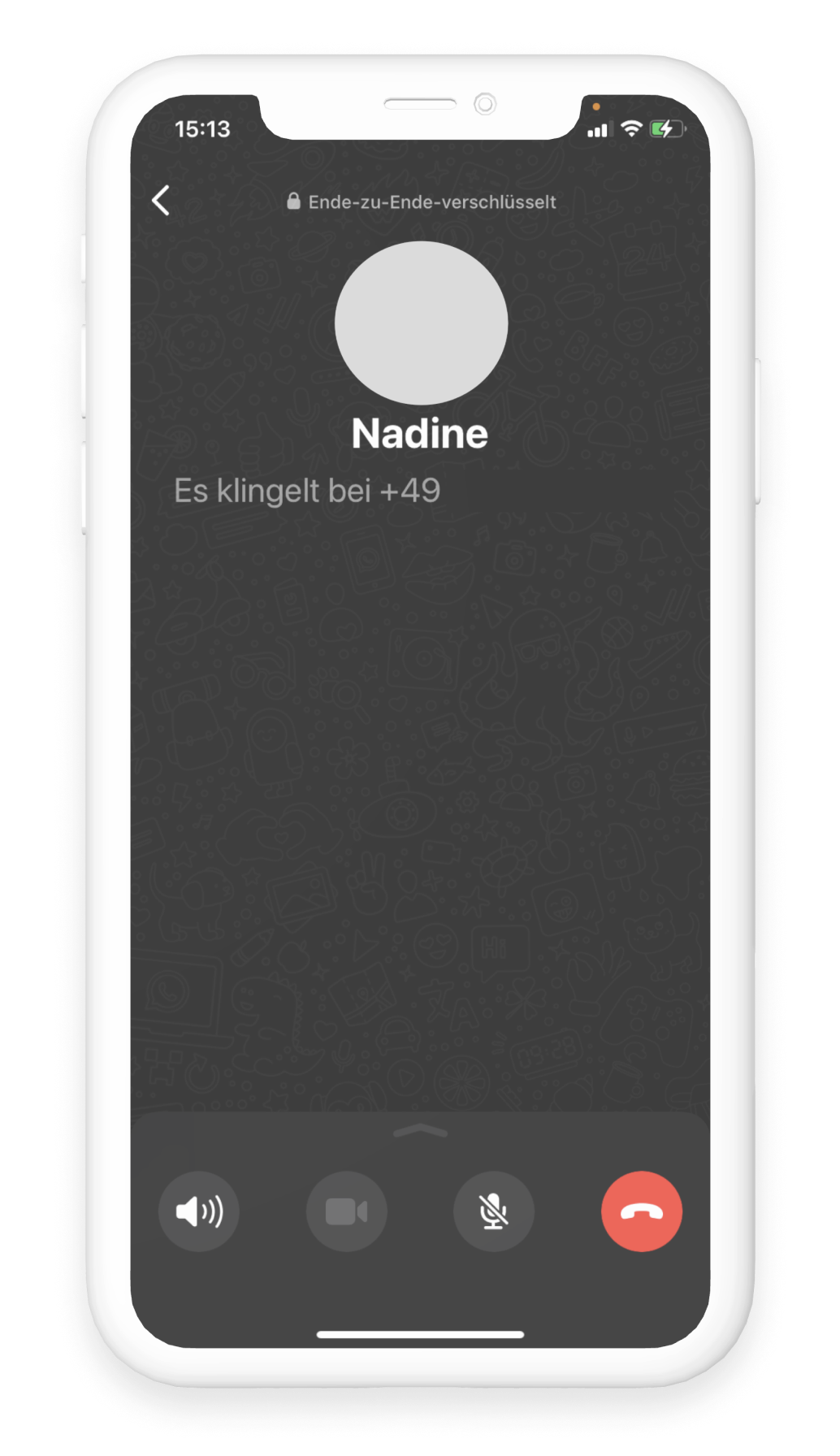 Bei einem Anruf über WhatsApp erklingt ein Freizeichen, wenn dein Gesprächspartner eine Internetverbindung hat